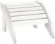 C R Plastic White Footstool-0