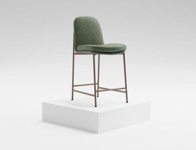International Furniture Direct Seating Gold/Olive 39" Bar Stool-1