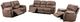 Mazin Furniture Easton Brown Upholstered Rocker Recliner-3