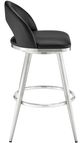 Armen Living Charlotte Black/Brushed Stainless Steel Counter Stool-2