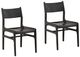 Dovetail Furniture Leander 2-Piece Black Dining Chair Set-0