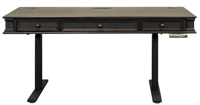 Martin Furniture Kingston Dark Chocolate Adjustable Height Standing Desk-1