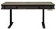 Martin Furniture Kingston Dark Chocolate Adjustable Height Standing Desk-1