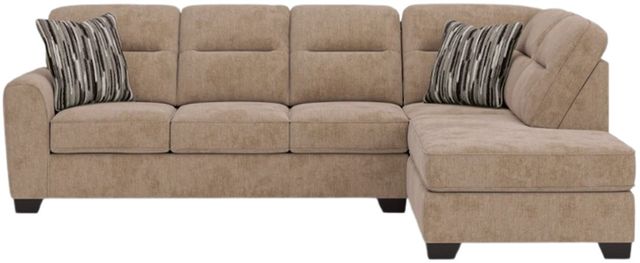 Benchcraft® Olten 2-Piece Mocha Right-Arm Facing Sectional and Chaise-1
