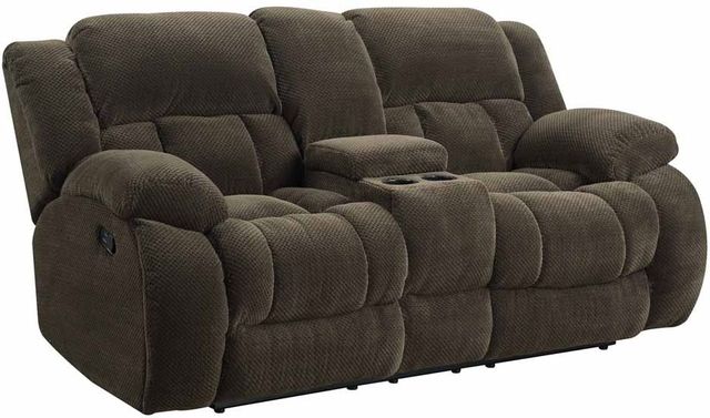 Coaster® Weissman 3-Piece Chocolate Reclining Living Room Set-3
