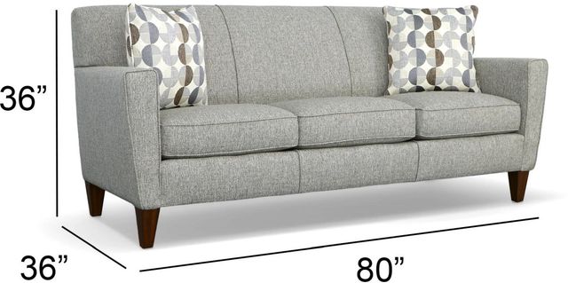 Flexsteel® Digby Dark Gray Sofa-2