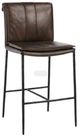 Classic Home Mayer Black/Truffle Brown 26" Leather Counter Stool-0
