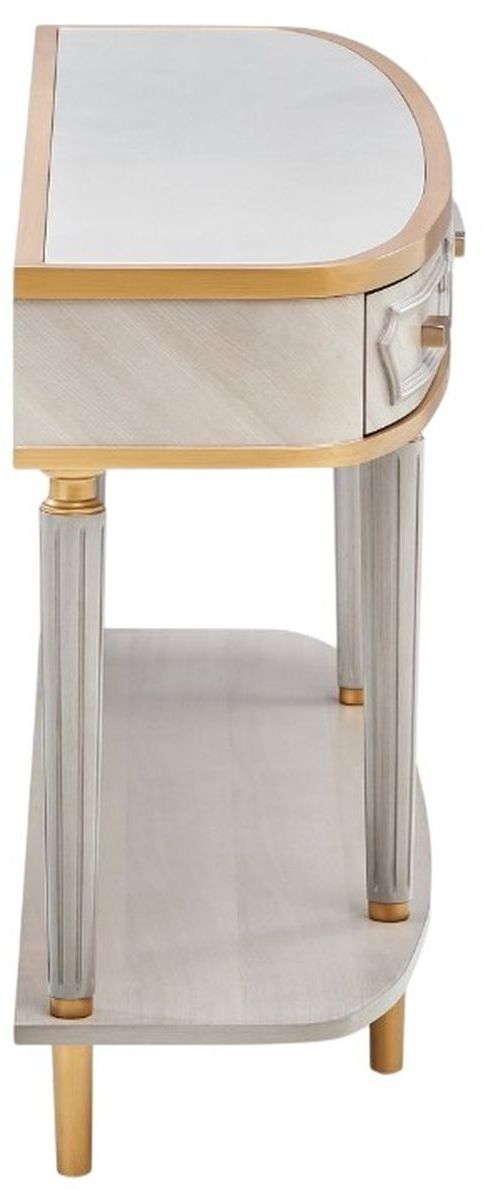 Michael Amini® St. Charles Dove Gray Console Table-1