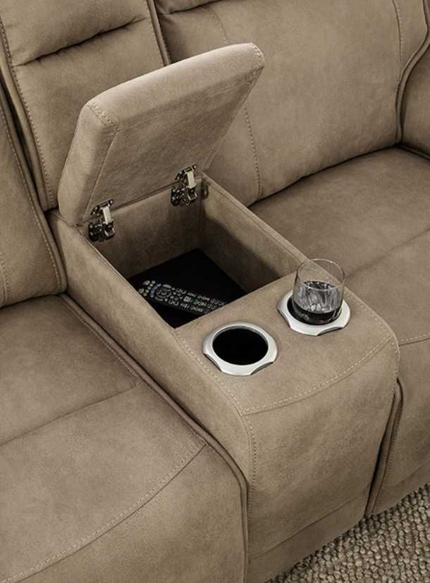 Hughes Furniture® 225012 Derby Fawn Manual Reclining Loveseat-2