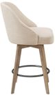 Olliix by Madison Park Sand Pearce Counter Stool with Swivel Seat-2