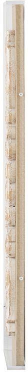 A & B Home Set of 2 Antique Washed White Wall Art Panels-1