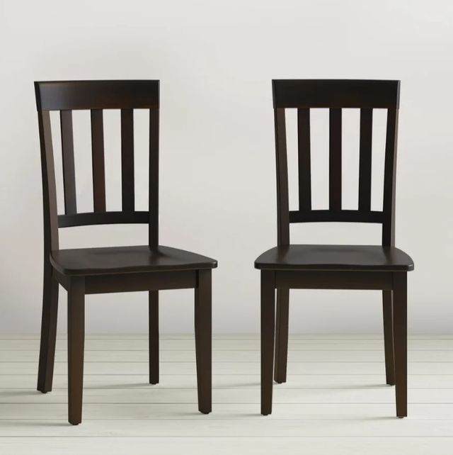 Jofran Inc. Simplicity Espresso Slatback Side Chair-3