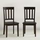 Jofran Inc. Simplicity Espresso Slatback Side Chair-3