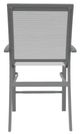 Telescope Casual Kendall Abalone/Graphite Aluminum/Fabric Outdoor Sling Stacking Balcony Height Arm Chair-3