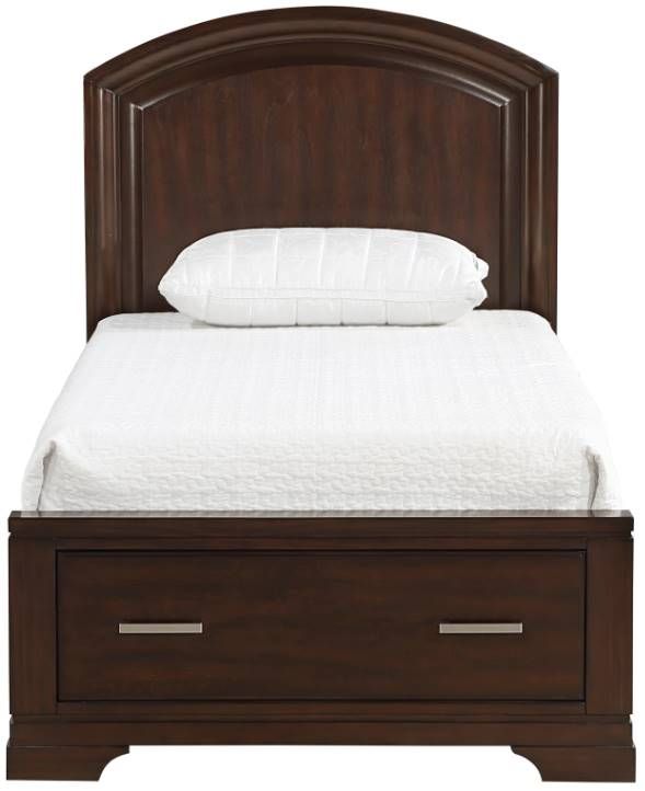 Homelegance® 4-Piece Brown Twin Bedroom Set-2