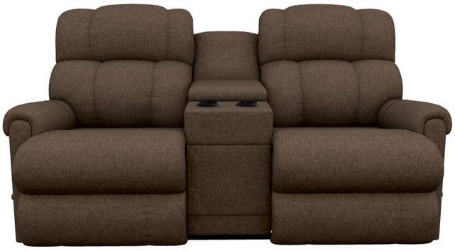 La-Z-Boy® Pinnacle Espresso Manual Wall Reclining Loveseat with Console-1