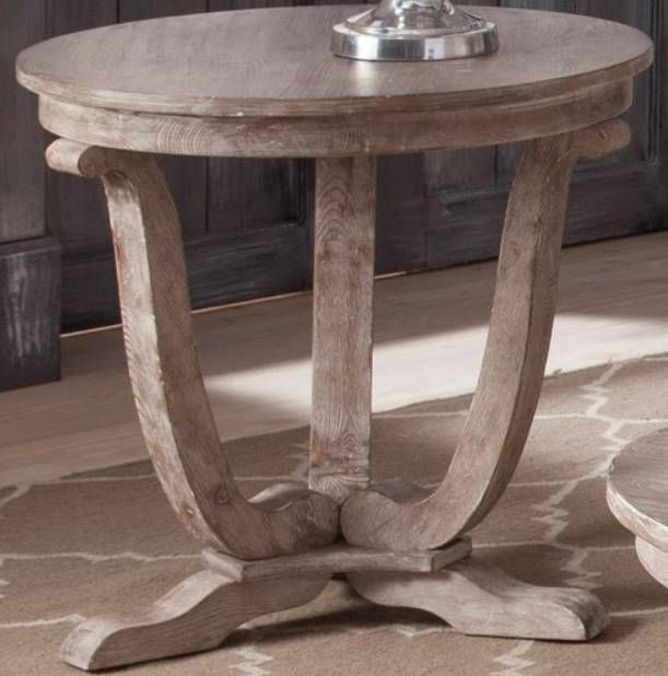 Liberty Furniture Greystone White-Washed Mill End Table-5