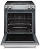 KitchenAid® 30" Stainless Steel Downdraft Slide In Dual Fuel Range-1