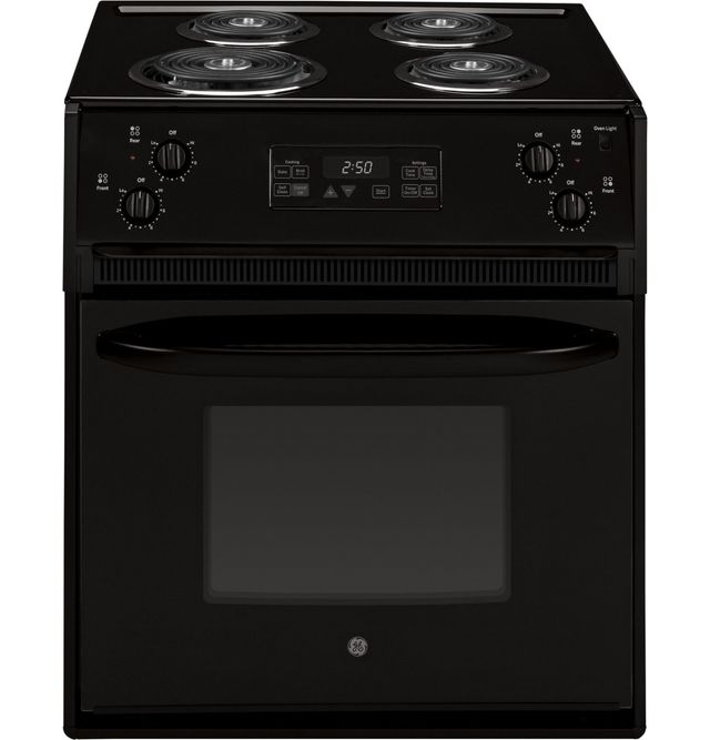 GE 27" Black Drop In Electric Range-0