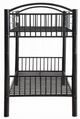 ACME Furniture Cayelynn Black Twin Over Twin Bunk Bed-4