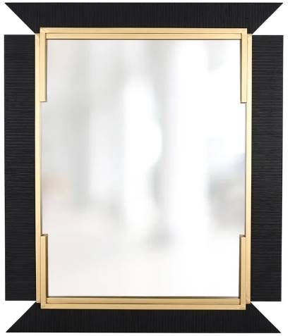 StyleCraft Norman Wyatt Home Gloss Black/Gold Mirror-0