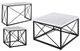 Steve Silver Co. Skyler 3-Piece White Top Occasional Table Set with Black Base-0