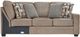 Signature Design by Ashley® Cannonbrook 3-Piece Nutmeg Left Arm Facing Chaise Sectional-2