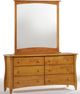 Night & Day Furniture™ Clove Cases Medium Oak Mirror for Dresser-1