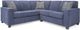 Decor-Rest® Furniture LTD 2678 Navy 2 Piece Sectional-0