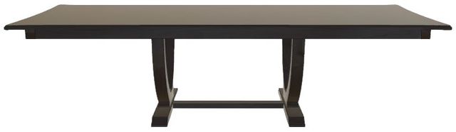 Mavin Customizable 38" x 84" Concave Extendable Dining Table with 12" Leaf-1