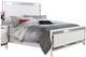 Mazin Furniture Alonza Metallic White King Panel Bed-0
