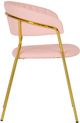 TOV Furniture Padma Set of 2 Blush Vegan Leather Chairs-3