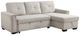 Homelegance® Convene 2-Piece Light Gray Sectional with Reversible Chaise and Pull-out Bed-0