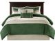 Olliix by Madison Park Palmer 7 Piece Green King Comforter Set-0