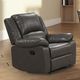 Furniture of America® Letha Gray Maual Glider Recliner-2