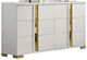 Furniture of America® Lillestrom Gold/White Dresser-0