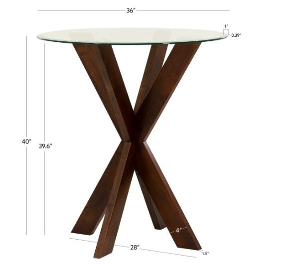 Powell® Auden Espresso Pub Table-1