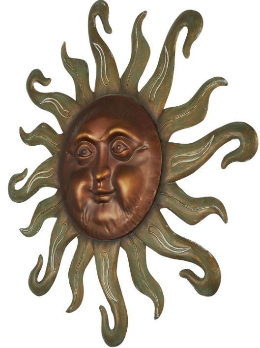 Deco Marche Copper Sun Wall Decor-1