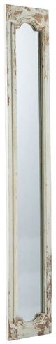 A & B Home Weathered White Floor Mirror-0