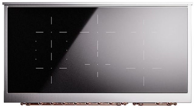 Ilve® Nostalgie II Series 48" Midnight Blue Pro Style Induction Range-3