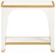 Michael Amini® La Terrazza Creamy Pearl Rectangular End Table-1