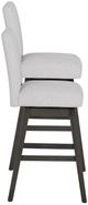 Linon Cohen 2-Piece Gray Upholstered Bar Stool Set-3
