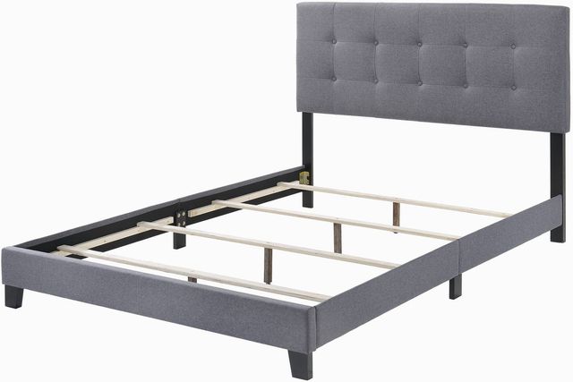 Coaster® Mapes Grey Queen Upholstered Bed-2