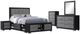 Global Furniture USA Emma 5-Piece Black/Gray King Storage Panel Bedroom Set-0