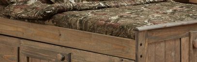 Simply Bunk Youth Beds Mossy Oak Full Bookcase Captains Youth Bed with Drawer Unit.-1