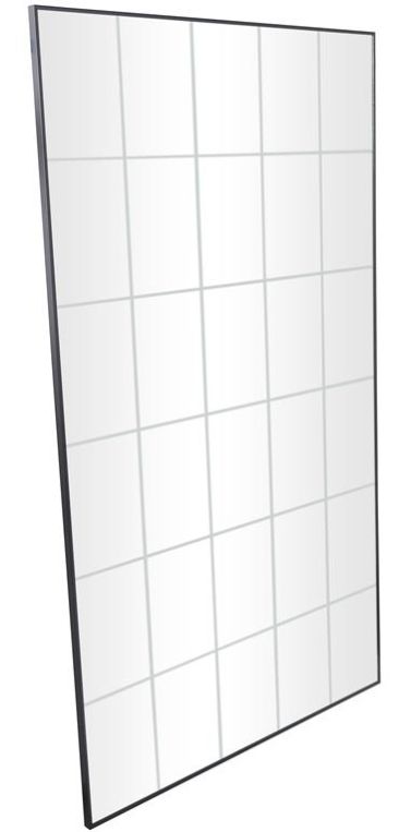 Deco Marche Black Grid Style Panel Wall Mirror-1