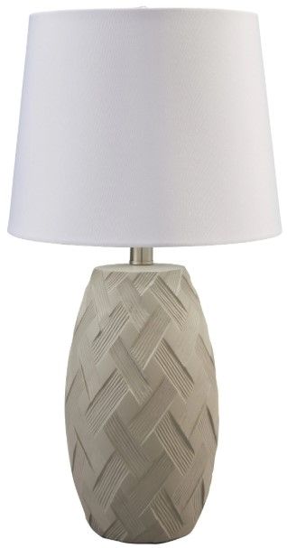 Signature Design by Ashley® Tamner 2-Piece Taupe Table Lamps-1