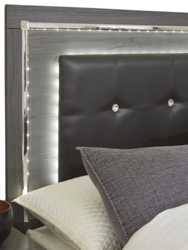 Signature Design by Ashley® Lodanna Gray Queen Upholstered Panel Headboard-4