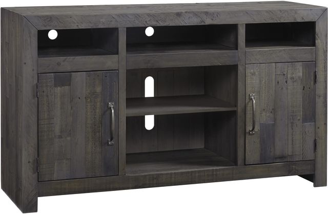 Signature Design by Ashley® Mayflyn Charcoal 75" TV Stand with Fireplace Option-0