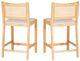 Powell® Beaux 2-Piece Natural Cane Counter Stool-5